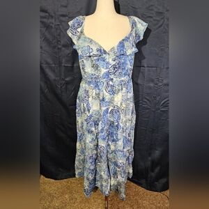 NWT City Chic Corrine Flutter Shoulder Maxi with Pockets Plus Size 26W/3X